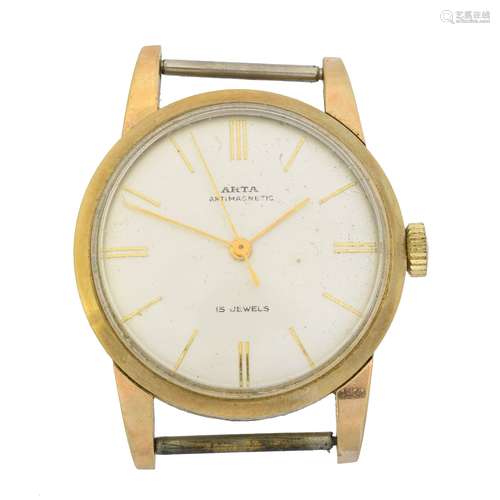 A 9ct gold cased Arta wristwatch,