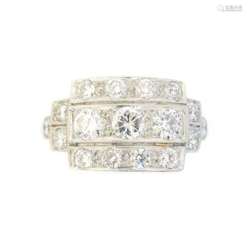 A diamond dress ring,