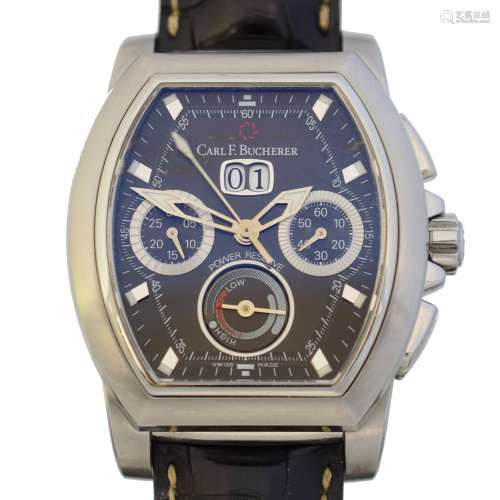 A stainless steel Carl F. Bucherer Patravi wristwatch,
