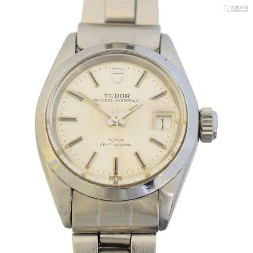 A stainless steel Tudor Princess Oysterdate watch,