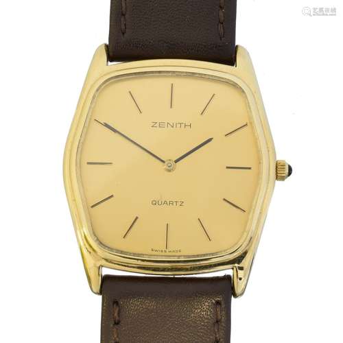 A 14ct gold cased Zenith quartz watch,