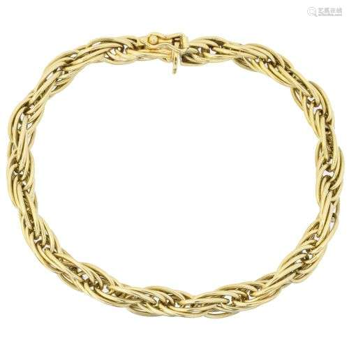 An 18ct gold bracelet,