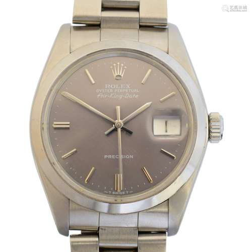 A stainless steel Rolex Oyster Perpetual Airking watch,