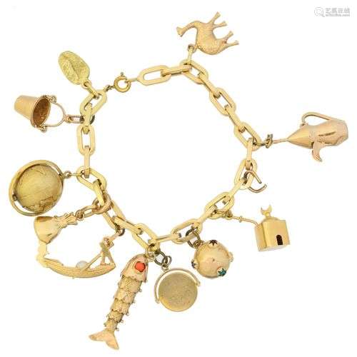 A charm bracelet,