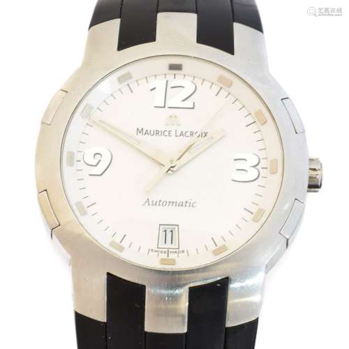 A stainless steel Maurice Lacroix 'Milestone' wristwatch,