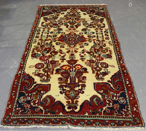 A Hamadan rug, North-west Persia, mid-20th century, the ivor...