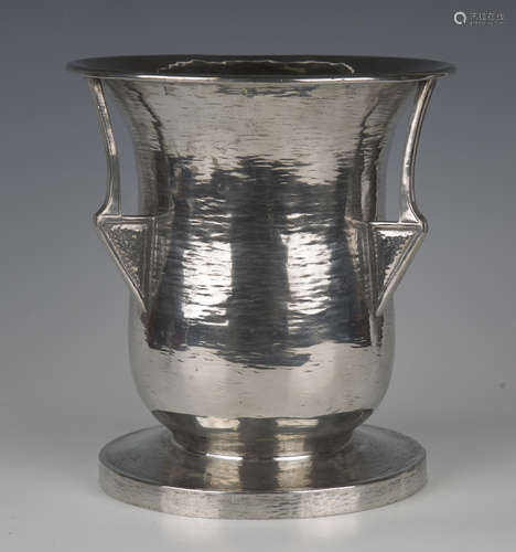 A large Liberty & Co 'Tudric' pewter wine cooler, model numb...