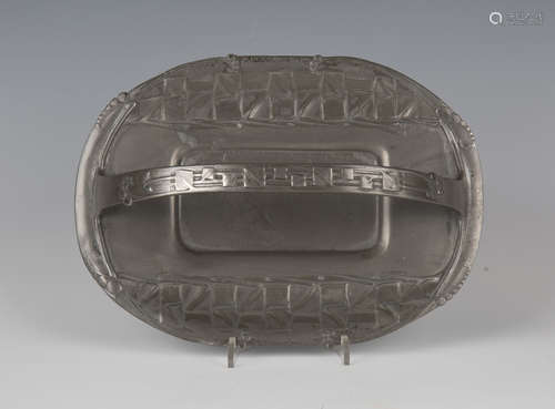 A Liberty & Co 'Tudric' pewter basket, model number '0357', ...