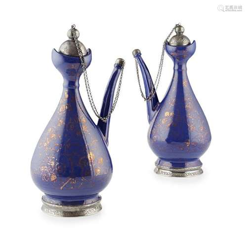 PAIR OF CHINESE PORCELAIN EWERS, WITH OTTOMAN MOUNTS FOR THE...