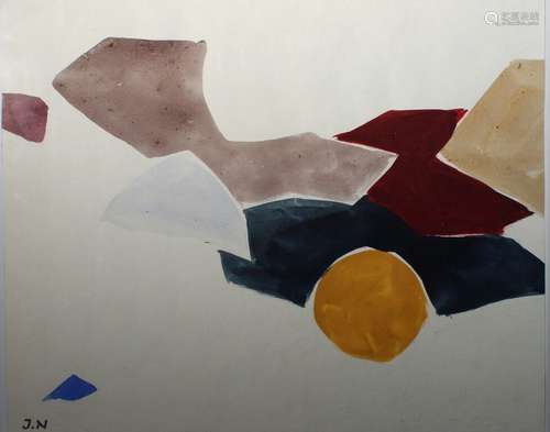 Jacques Nestle (1907-1991). Composition géométrique. Gouache...