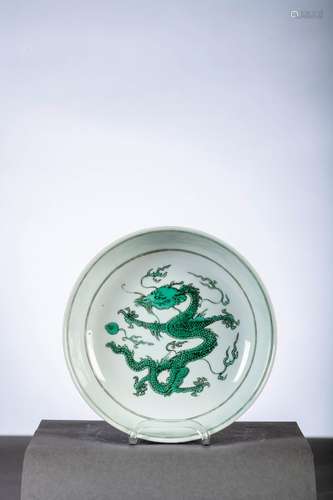 Assiette en porcelaine de Chine 'dragons', marque et époque ...