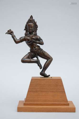 Sculpture en bronze 'Dakini', Népal ou Tibet (h24cm)