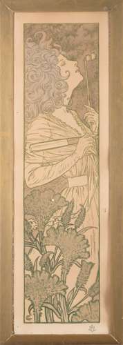 Eugene Grasset: litho 'extravagance' (120x36cm)