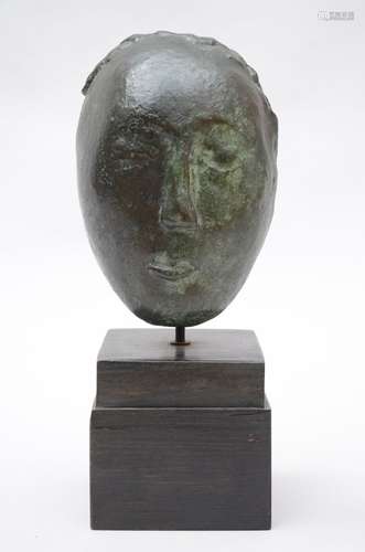 Constant Permeke: masque en bronze 'Niobe', ex-collection A....