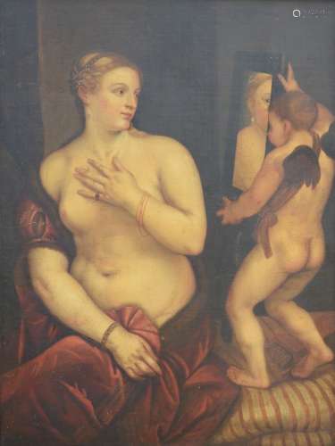 Anonyme (d'après Titien): peinture (h/p) 'Venus' (122x92cm) ...