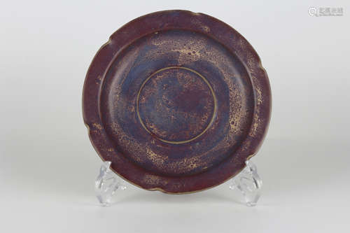 Song dynasty jun kiln sunflower dish