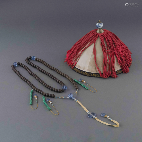 CHENXIANG CHAOZHU COURT NECKLACE & OFFICER HAT