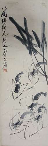 Chinese Scroll Painting,Qi Baishi(1864-1957)