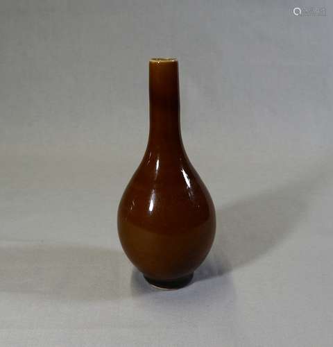 Chinese Brown Porcelain Vase