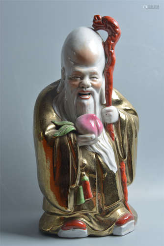 Porcelain figure of a longevity star