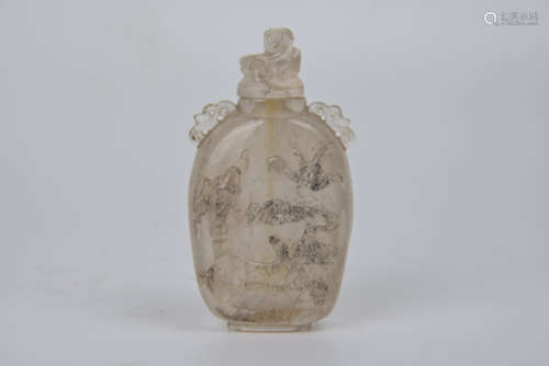 A crystal snuff bottle