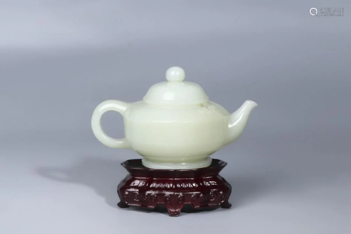 Qing Dynasty - White Jade Teapot