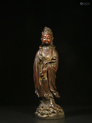 Old Collection. Copper Statue of Avalokitesvara