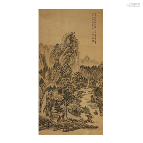 Silk Edition Wang Yuanqi:Landscape painting