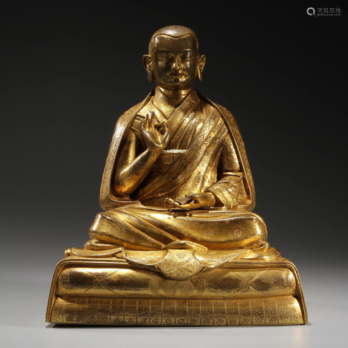 Gilt Bronze Buddha Statue