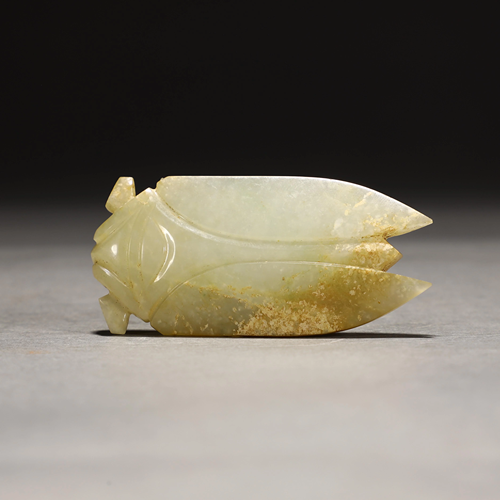 Ancient Hetian jade cicada