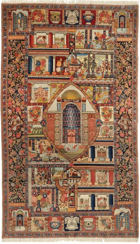 Tabriz 60 Raj Antique Carpet, Iran, Handknotted, 160 x