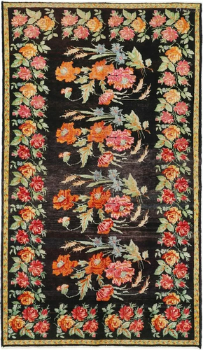 Shirvan Semi-Antique Carpet, Russia, Handknotted, 144 x