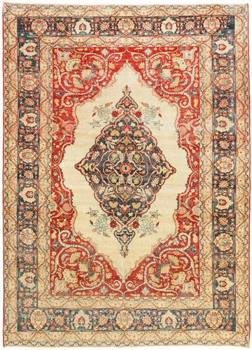 Tabriz Antique Carpet, Iran, Handknotted, 156 x 220 cm.