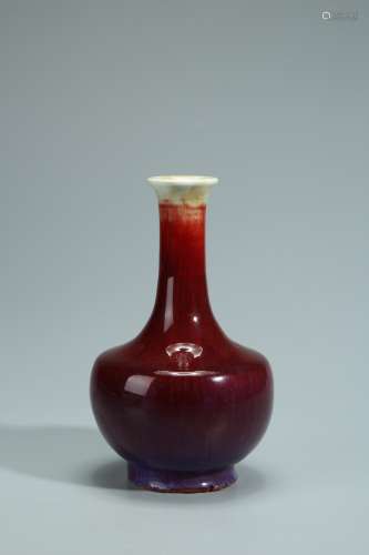 祭紅釉 膽瓶