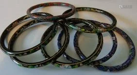 Seven Bangles, EstateJewelry