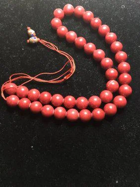 Red Necklace, Estate Jewelry
