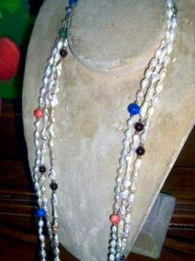 Three Freshwater Pearl Necklaces, Estate Jewelry