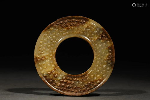 Ming Dynasty - White Jade Disc