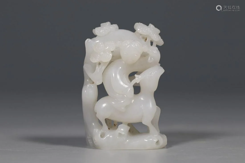 White Jade Deer 'Child' Ornament