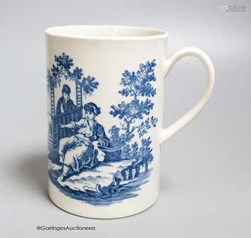 A Worcester 'La Peche and La Promenade Chinoise' pattern cyl...