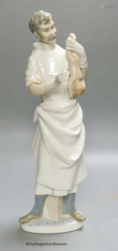 A Lladro figure of a doctor, 36cm high