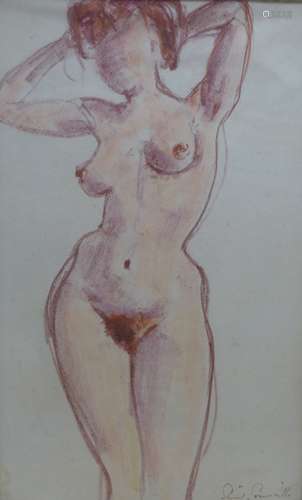 Stuart Scott Somerville (1908-1983), pastel, Standing female...