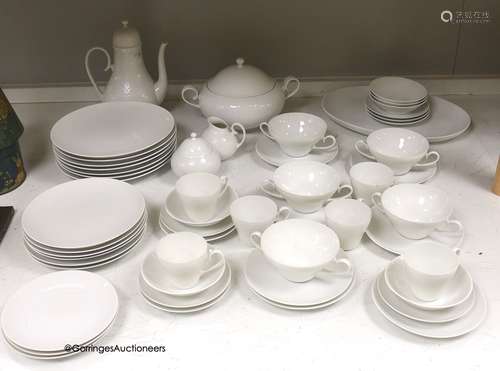 A Rosenthal studio-line relief moulded porcelain dinner and ...