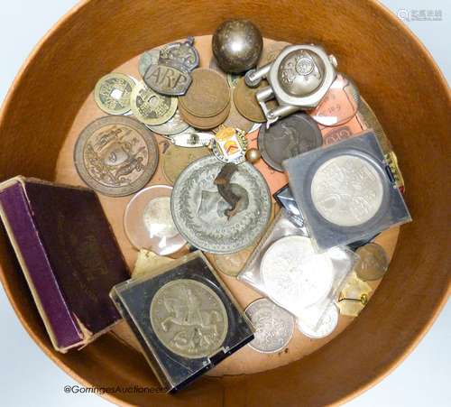 A group of Chinese Republic coins and other coins and medals...