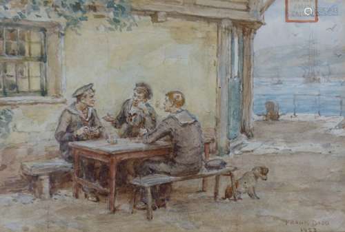 Frank Dadd (1851-1929), watercolour, Sailors outside The Old...