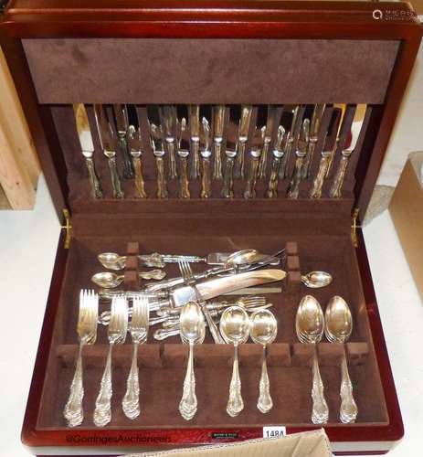 A Mappin & Webb canteen of plated flatware