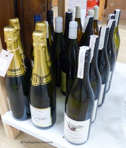 Mixed white wines including four bottles of Philippe Herard ...