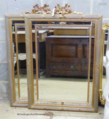 A pair of modern George III Style rectangular wall mirrors. ...