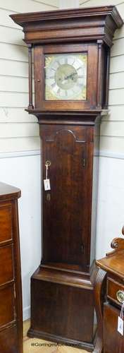 A George III oak 8 day longcase clock, marked Waggitt, Richm...