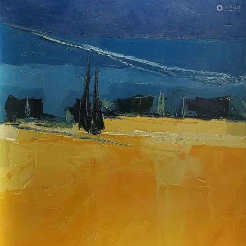 Marcel Demagny (1949) Paysage, acrylique sur toile signée, 1...